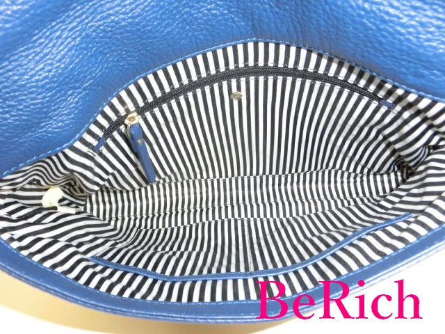 ケイトスペード 2way ショルダーバッグ PXRU4669 青 ブルー PVC クラッチバッグ kate spade 【中古】【送料無料】 bk5601