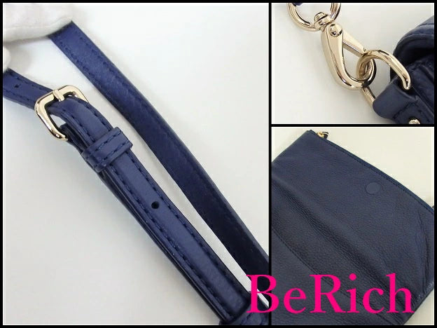 ケイトスペード 2way ショルダーバッグ PXRU4669 青 ブルー PVC クラッチバッグ kate spade 【中古】【送料無料】 bk5601