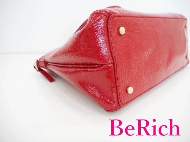 ケイト スペード kate spade 2way ショルダーバッグ PXRU5131 レッド 赤 レザー ハンドバッグ ロゴ 肩掛け 鞄 【中古】【送料無料】 bk8203