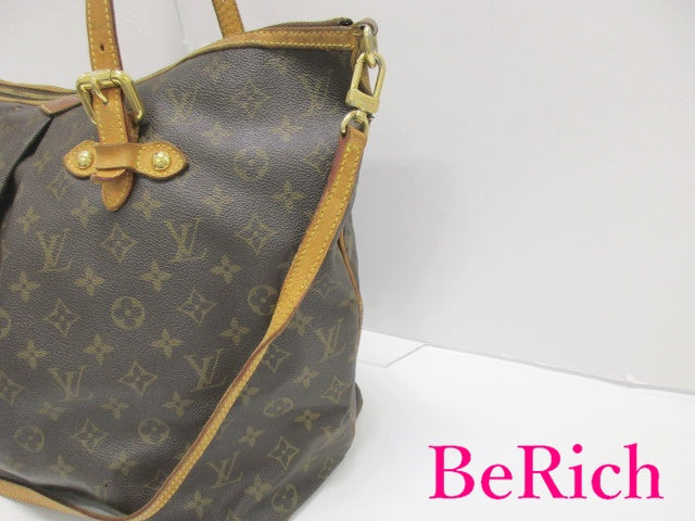 ルイ ヴィトン LOUIS VUITTON 2way トートバッグ ショルダーバッグ モノグラム パレルモ GM M40146 茶 ブラウン LV ロゴ ハンドバッグ 鞄 【中古】【送料無料】 bk8230