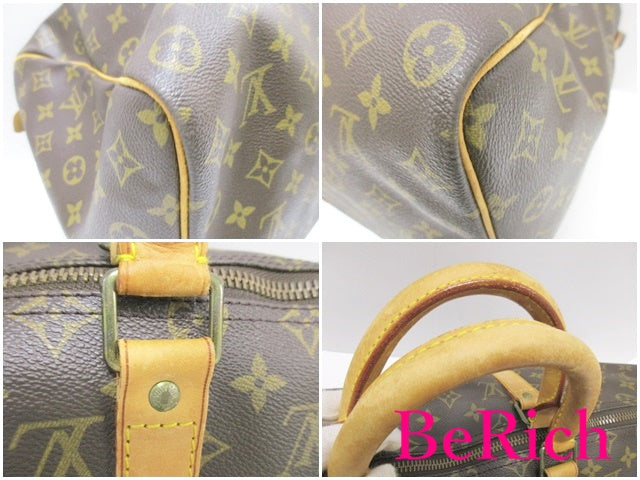 ルイ ヴィトン LOUIS VUITTON ボストンバッグ モノグラム キーポル 50 M41426 ブラウン 茶 PVC レザー LV ロゴ ハンドバッグ トラベル 旅行 鞄 【中古】【送料無料】 bk8243