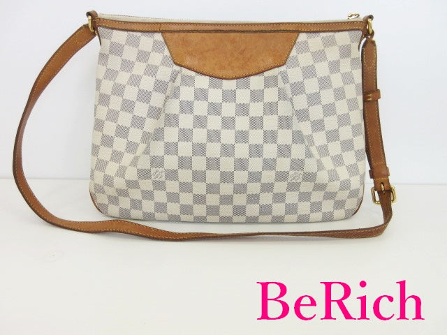 ルイ ヴィトン LOUIS VUITTON ショルダーバッグ N41112 ダミエ アズール シラクーサ MM LV ロゴ 肩掛け 斜め掛け 鞄 【中古】【送料無料】 bk8322