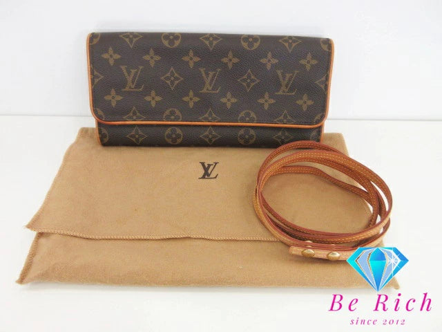 ルイ ヴィトン LOUIS VUITTON ポシェット ツイン GM 2way ショルダー クラッチ バッグ モノグラム M51852 ウエストポーチ クラッチバッグ 斜め掛け 鞄 【中古】【送料無料】bk8449