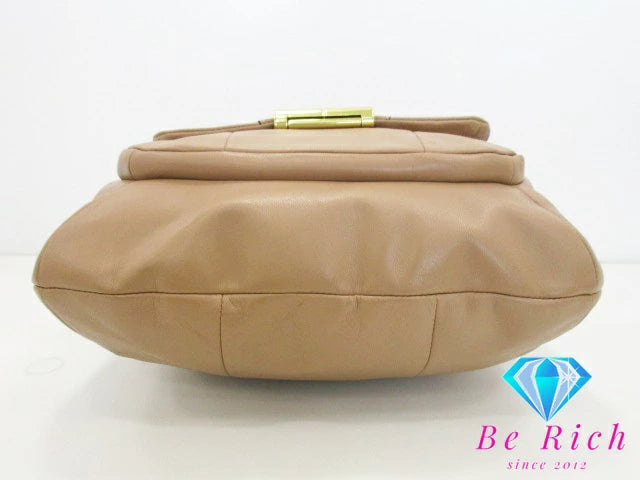 コーチ COACH 2way バッグ F22306 クリスティン レザー ホーボー ショルダーバッグ ベージュ ハンドバッグ バッグ 鞄 【中古】【送料無料】 bk8501