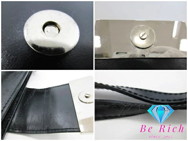 ジバンシィ GIVENCHY ショルダーバッグ 黒 ブラック レザー ロゴ トートバッグ 手提げ 鞄 斜め掛け ジバンシー 【中古】【送料無料】 bk8590