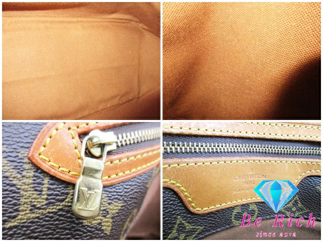 ルイ ヴィトン LOUIS VUITTON モノグラム サック ショッピング M51108 LV 茶 ブラウン PVC レザー トートバッグ ショルダーバッグ 【中古】【送料無料】bk8596