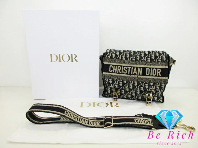 クリスチャン ディオール Christian Dior camp Medium ディオールキャンプ オブリーク エンブロイダリー ショルダーバッグ M1240ORIW M928 CD ロゴ ポシェット クロスボディ 斜め掛け 鞄 【中古】【送料無料】 bk8821