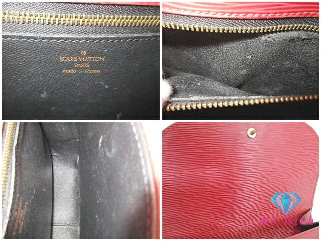ルイ ヴィトン LOUIS VUITTON エピ サンクルー M52197 赤 レッド カスティリアンレッド LV ロゴ ショルダーバッグ ポシェット 鞄 肩掛け 斜め掛け【中古】【送料無料】bk9264