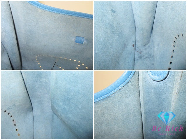 エルメス HERMES エブリン I ( アン ) GM ショルダーバッグ □A 刻印 ゴールド 金具 コバルト ブルー 【中古】【送料無料】bk9419