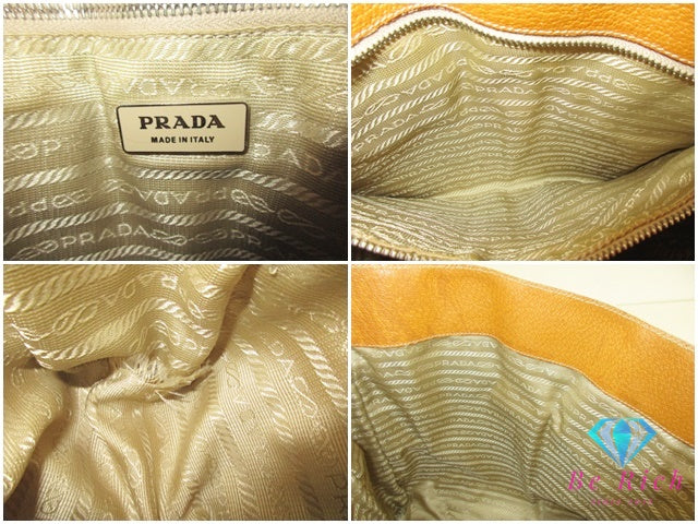 プラダ PRADA トートバッグ ショルダーバッグ 縦型 BR0391 ベージュ カーキ キャンバス レザー 三角 プレート ロゴ ハンドバッグ 手提げ 鞄 【中古】【送料無料】 bk9566