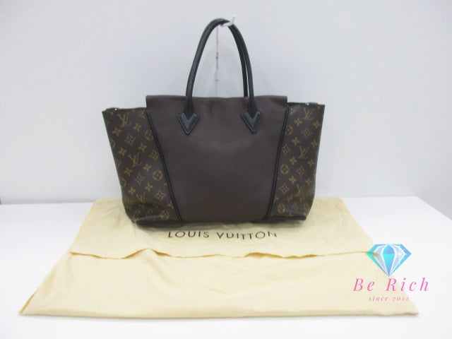 ルイ ヴィトン LOUIS VUITTON モノグラム トートW PM M41061 ショコラ ブラウン 茶 PVC キュイール・オルフェーヴル レザー LV ロゴ トートバッグ ハンドバッグ 鞄 【中古】【送料無料】 bk9828