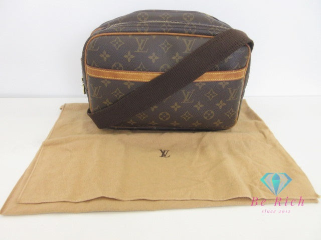 ルイ ヴィトン LOUIS VUITTON ショルダーバッグ モノグラム リポーター PM M45254 ブラウン 茶 PVC レザー LV ロゴ カメラバッグ クロスボディ 斜め掛け 鞄 【中古】【送料無料】 bk9988