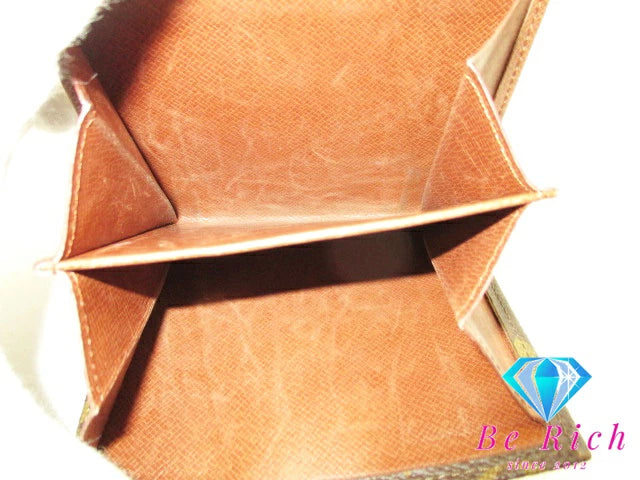 ルイ ヴィトン LOUIS VUITTON Wホック 二つ折り財布 モノグラム ポルト モネ ビエ カルトクレディ 旧型 M61660 LV ロゴ コンパクト ウォレット 【中古】【送料無料】 bs3306