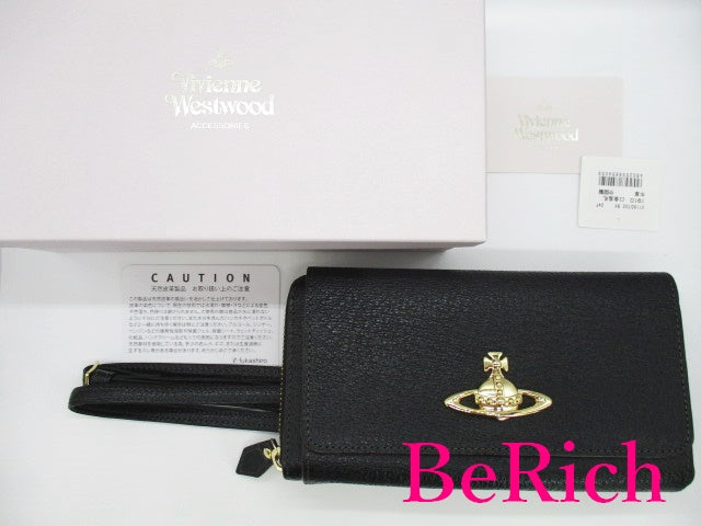 美品 ヴィヴィアン ウエストウッド Vivienne Westwood 長財布 3918C9D1 ショルダーバック スマホケース ポーチ オーブ ロゴ 二つ折り財布 ロング ウォレット オーヴ レディース【中古】【送料無料】bs3322