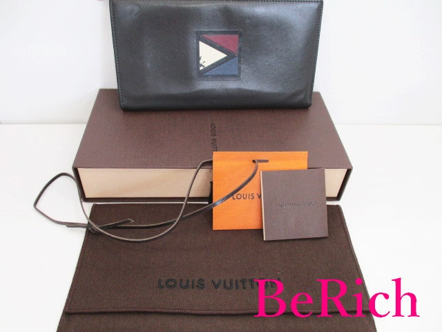 ルイ ヴィトン LOUIS VUITTON Vライン Eジップ ロング メンズ 長財布 M61259 ブラック 黒 LV ロゴ 二つ折り財布 ロング ウォレット 【中古】【送料無料】 bs3393