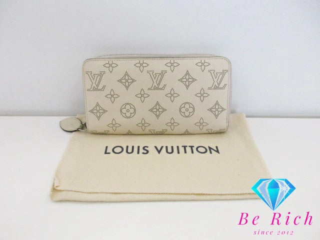 ルイ ヴィトン LOUIS VUITTON マヒナ ジッピー ウォレット M61869 イヴォワール カーフ レザー ラウンド ファスナー 長財布 ロング ウォレット 【中古】【送料無料】 bs3619