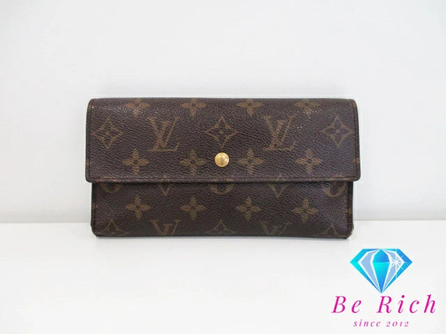 ルイ ヴィトン LOUIS VUITTON 三つ折り財布 長財布 モノグラム ポルト