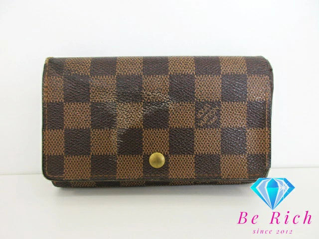 ルイ ヴィトン LOUIS VUITTON 二つ折り財布 ダミエ ポルト モネ ビエ 