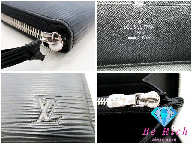 ルイ ヴィトン LOUIS VUITTON 二つ折り財布 長財布 エピ ポルトフォイユ クレマンス M60915 ノワール 黒 ブラック LV ロゴ ロング ウォレット 【中古】【送料無料】 bs3749