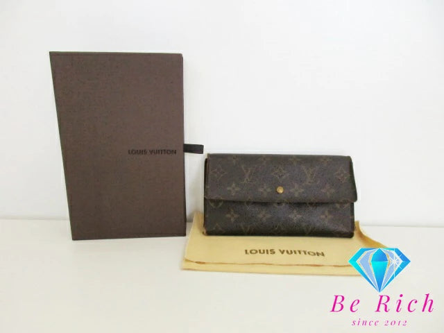ルイ ヴィトン LOUIS VUITTON 三つ折り財布 長財布 モノグラム ポルト トレゾール インターナショナル M61215 ブラウン 茶 二つ折り財布 ロング ウォレット 【中古】【送料無料】 bs3760