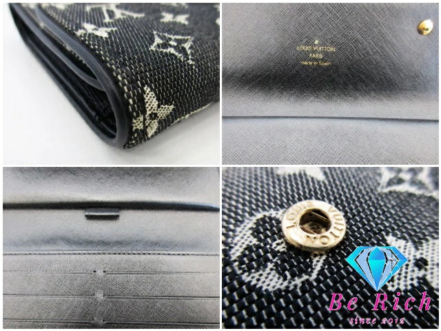 ルイ ヴィトン LOUIS VUITTON 三つ折り 長財布 モノグラム ミニ M92445 ポルト トレゾール インターナショナル ノワール 黒 ブラック LV ロゴ ロング ウォレット 【中古】【送料無料】 bs3808