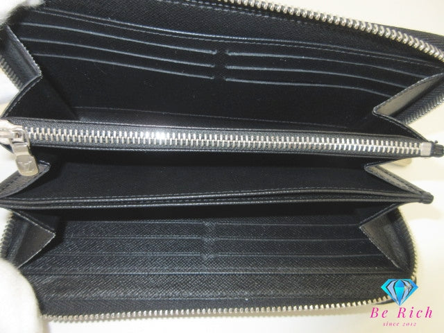 ルイ ヴィトン LOUIS VUITTON エピ ジッピー ウォレット M61857 ラウンド ファスナー 二つ折り財布 長財布 ノワール 黒 ブラック レザー LV ロゴ ロング 【中古】【送料無料】 bs4215