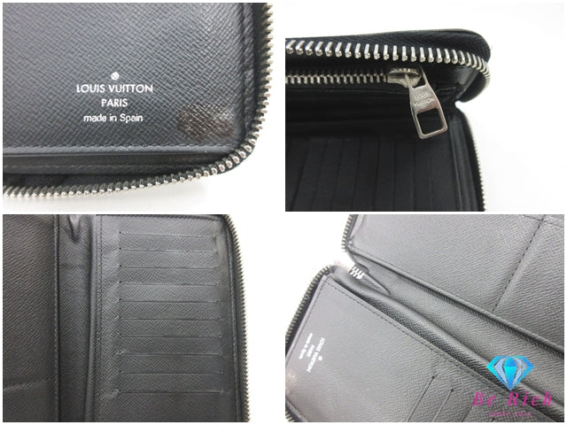 ルイ ヴィトン LOUIS VUITTON ラウンド ファスナー 長財布 ダミエ グラフィット ジッピー ウォレット ヴェルティカル N63095 ロゴ 二つ折り財布 【中古】【送料無料】 bs4229