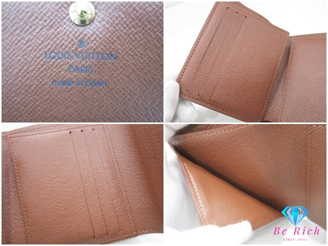 ルイ ヴィトン LOUIS VUITTON 二つ折り財布 モノグラム ポルト フォイユ アナイス M60402 ブラウン 茶 PVC レザー LV ロゴ コンパクト ウォレット 【中古】【送料無料】bs4255