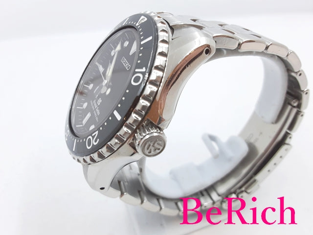 グランド セイコー Grand Seiko スプリングドライブ ダイバーズ SBGA029 9R65-0AM0 メンズ 腕時計 パワーリザーブ デイト 200m 防水 黒 ブラック 文字盤 SS 自動巻き AT オートマ ウォッチ GS 【中古】【送料無料】 bt2820