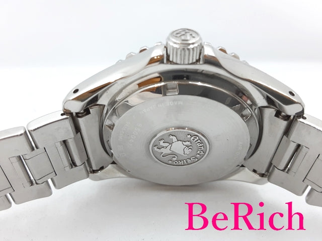 グランド セイコー Grand Seiko スプリングドライブ ダイバーズ SBGA029 9R65-0AM0 メンズ 腕時計 パワーリザーブ デイト 200m 防水 黒 ブラック 文字盤 SS 自動巻き AT オートマ ウォッチ GS 【中古】【送料無料】 bt2820