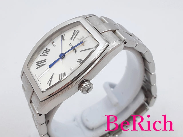 セイコー SEIKO クレドール アクア レディース 腕時計 4J81-0AE0 ホワイト シルバー 文字盤 SS ブレス アナログ クォーツ QZ ウォッチ CREDOR 【中古】【送料無料】 bt2838