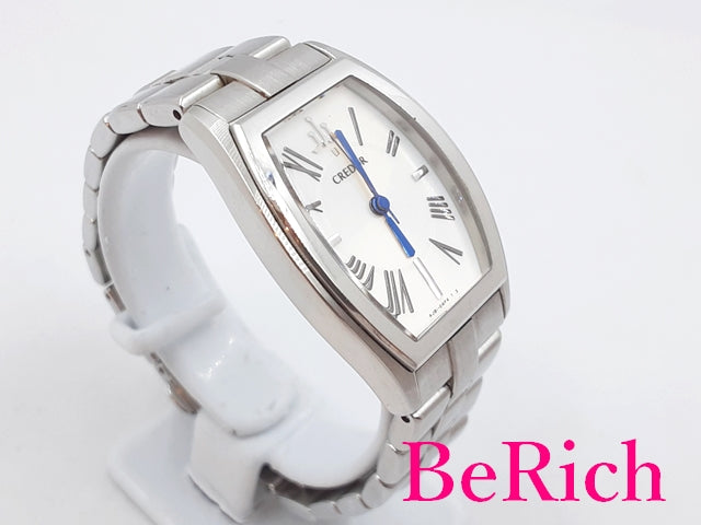 セイコー SEIKO クレドール アクア レディース 腕時計 4J81-0AE0 ホワイト シルバー 文字盤 SS ブレス アナログ クォーツ QZ ウォッチ CREDOR 【中古】【送料無料】 bt2838