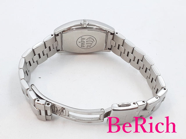 セイコー SEIKO クレドール アクア レディース 腕時計 4J81-0AE0 ホワイト シルバー 文字盤 SS ブレス アナログ クォーツ QZ ウォッチ CREDOR 【中古】【送料無料】 bt2838