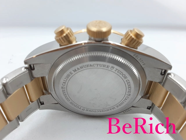 美品 チューダー TUDOR ヘリテージ ブラック ベイ クロノ S&G 自動巻き メンズ 腕時計 デイト 79363N ブラック 黒 文字盤 K18 YG SS ブレス オートマ AT アナログ ウォッチ チュードル BLACK BAY 【中古】【送料無料】 bt2875