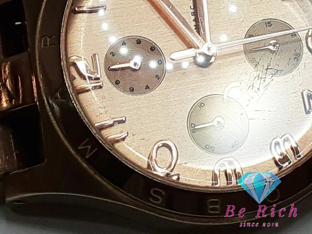 マーク バイ マークジェイコブス MARC BY MARC JACOBS ヘンリー クロノグラフ デイト レディース 腕時計 MBM3074 ローズ ゴールド SS GP ブレス アナログ クォーツ QZ ウォッチ Henry 【中古】【送料無料】 bt3031