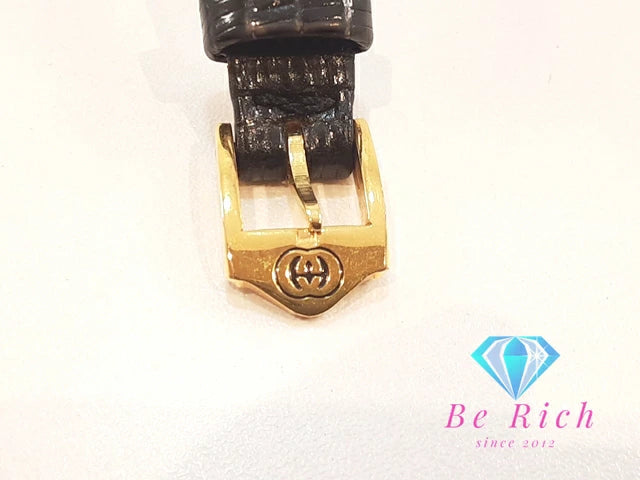 グッチ GUCCI レディース 腕時計 2040L シェリー ウェブ 黒 ブラック SS レザー アナログ クォーツ QZ ヴィンテージ アンティーク オールド 【中古】 bt3284