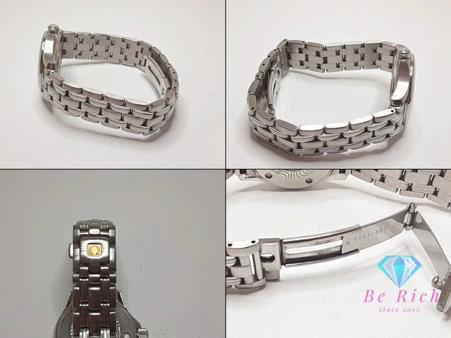 オメガ OMEGA シーマスター 120m レディース 腕時計 デイト 2571.31 シルバー SS ブレス アナログ クオーツ QZ ウォッチ Seamaster 【中古】【送料無料】 bt3368