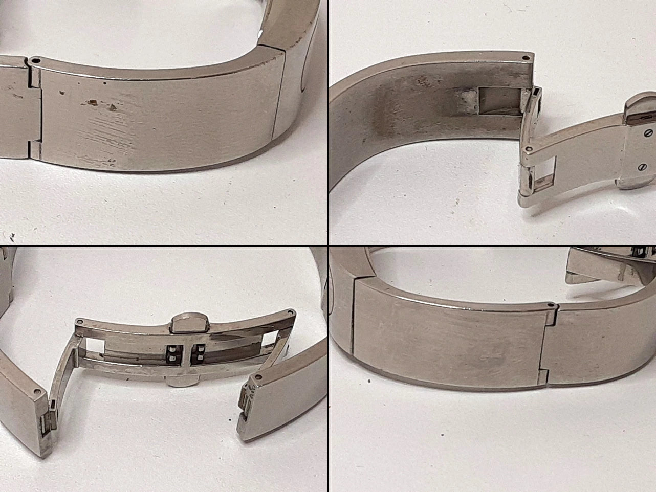 グッチ GUCCI レディース 腕時計 バングル ウォッチ 2400S シルバー SS ブレス アナログ クォーツ QZ レクタンギュラー 【中古】【送料無料】 bt3374