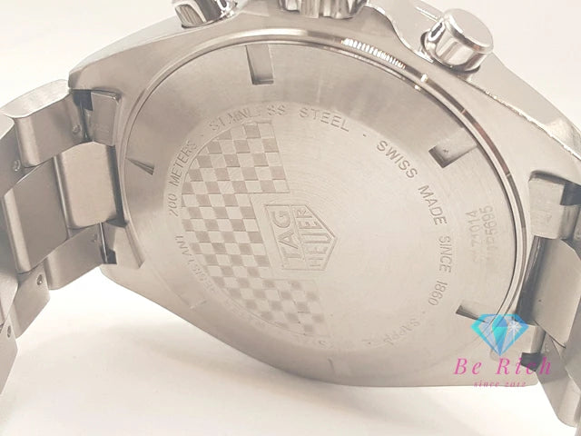 美品 タグホイヤー TAG HEUER フォーミュラ 1 クロノグラフ CAZ1014 メンズ 腕時計 デイト 200M 防水 青 ブルー シルバー SS ブレス クォーツ QZ ウォッチ FORMULA 【中古】【送料無料】 bt3377
