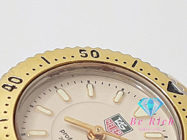 タグホイヤー TAG HEUER セル プロフェッショナル 200M レディース 腕時計 デイト WG1421-0 アイボリー シルバー ゴールド SS GP ブレス アナログ クォーツ QZ ウォッチ Professional 【中古】【送料無料】 bt3378