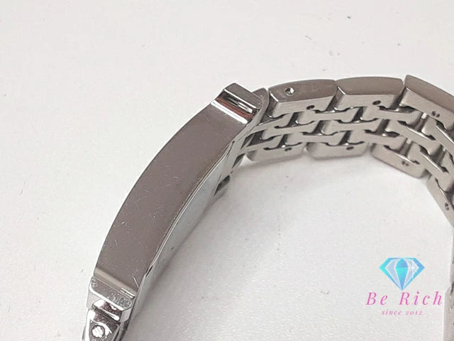 エルメス HERMES Hウォッチ ダイヤ ベゼル レディース 腕時計 HH1.230.271 アイボリー シルバー SS ブレス ロゴ アナログ クォーツ QZ ウォッチ 【中古】【送料無料】 bt3380