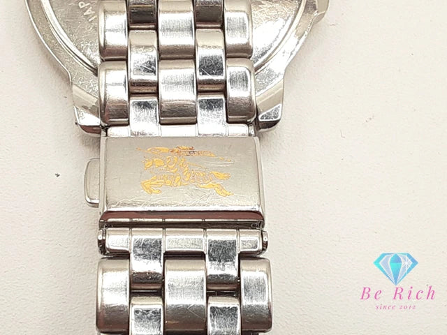 バーバリー BURBERRY レディース 腕時計 5530-F51693 白 ホワイト シルバー SS ブレス ロゴ アナログ クォーツ QZ ウォッチ Burberrys 【中古】【送料無料】 bt3394