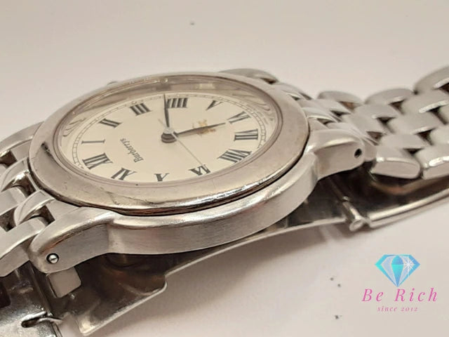 バーバリー BURBERRY レディース 腕時計 5530-F51693 白 ホワイト シルバー SS ブレス ロゴ アナログ クォーツ QZ ウォッチ Burberrys 【中古】【送料無料】 bt3394