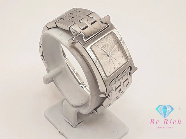 エルメス HERMES Hウォッチ HH1.210 レディース 腕時計 シルバー SS ブレス ロゴ アナログ クォーツ QZ ウォッチ 【中古】【送料無料】 bt3398