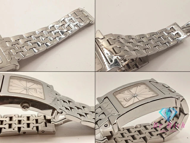 エルメス HERMES Hウォッチ HH1.210 レディース 腕時計 シルバー SS ブレス ロゴ アナログ クォーツ QZ ウォッチ 【中古】【送料無料】 bt3398