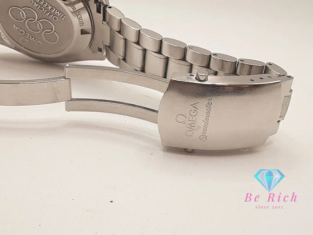 OH済 オメガ OMEGA スピードマスター ブロードアロー オリンピック モデル クロノグラフ デイト 自動巻き メンズ 腕時計 321.10.42.50.04.001 白 ホワイト シルバー SS ブレス オートマ AT アナログ ウォッチ 【中古】【送料無料】 bt3402