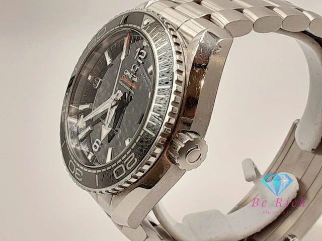 オメガ OMEGA シーマスター プラネット オーシャン 600M コーアクシャル マスター クロノメーター デイト 215.30.44.21.01.001 自動巻き メンズ 腕時計 黒 ブラック SS ブレス アナログ オートマ AT ウォッチ 【中古】【送料無料】 bt3405