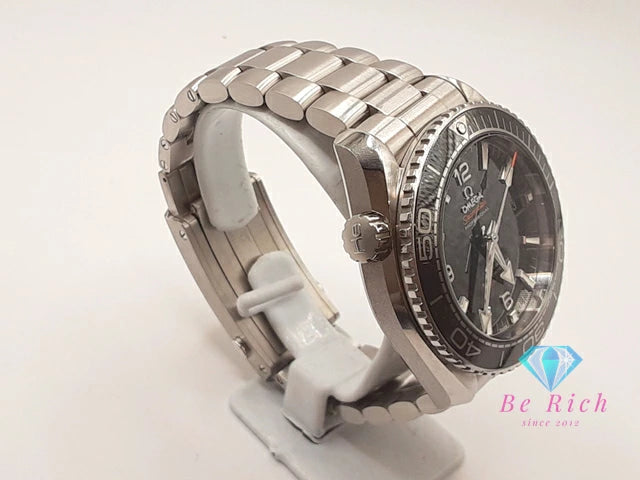 オメガ OMEGA シーマスター プラネット オーシャン 600M コーアクシャル マスター クロノメーター デイト 215.30.44.21.01.001 自動巻き メンズ 腕時計 黒 ブラック SS ブレス アナログ オートマ AT ウォッチ 【中古】【送料無料】 bt3405
