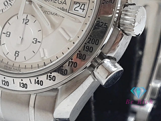 オメガ OMEGA スピードマスター デイト クロノグラフ 自動巻き メンズ 腕時計 3513.30 白 ホワイト シルバー SS ブレス オートマ AT アナログ ウォッチ Speedmaster 【中古】【送料無料】 bt3411