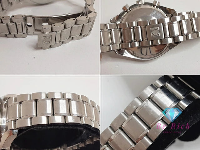 オメガ OMEGA スピードマスター デイト クロノグラフ 自動巻き メンズ 腕時計 3513.30 白 ホワイト シルバー SS ブレス オートマ AT アナログ ウォッチ Speedmaster 【中古】【送料無料】 bt3411